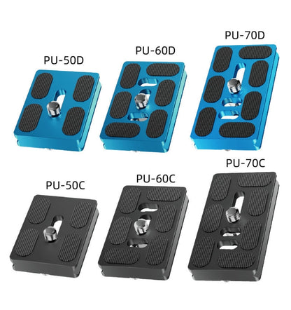 BEXIN PU-70D For Arca Type SLR Camera PU Quick Release Plate Aluminum Alloy CNC Ball Head Quick Release Plate - Quick Release Plate by BEXIN | Online Shopping UK | buy2fix