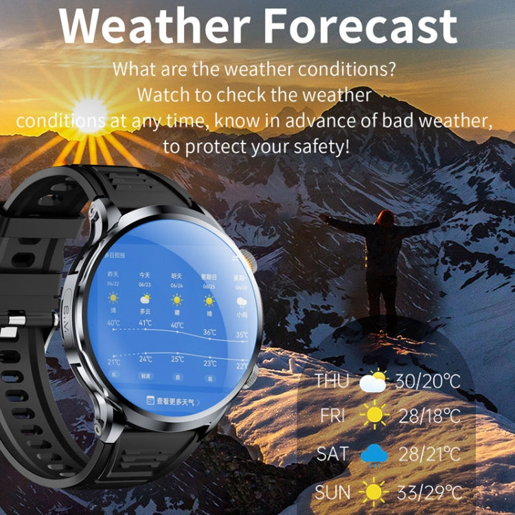 H18 Ultra-Thin Round Ball Screen 1.95 Inch Plug-In Phone Smart Watch 32G(Black) by buy2fix