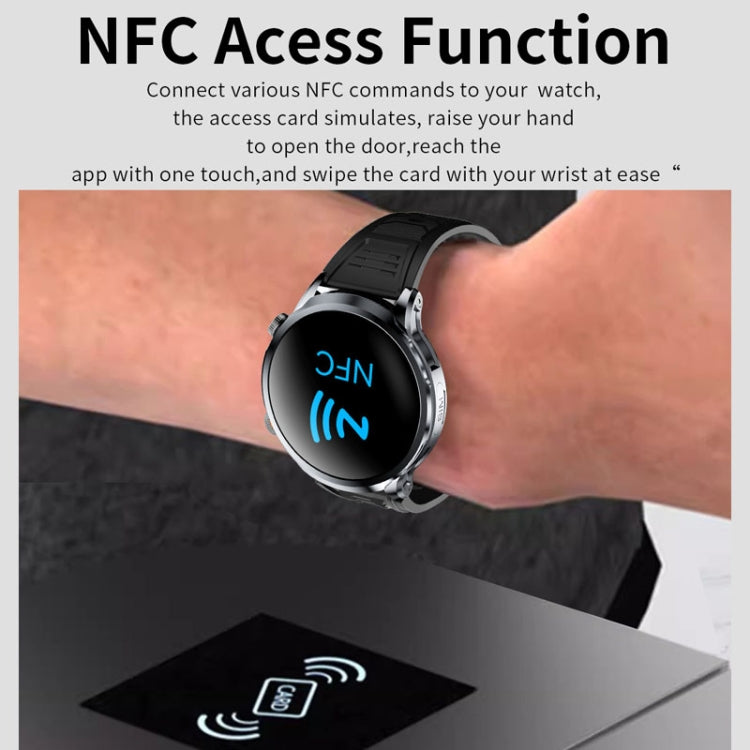 H18 Ultra-Thin Round Ball Screen 1.95 Inch Plug-In Phone Smart Watch 32G(Black) by buy2fix