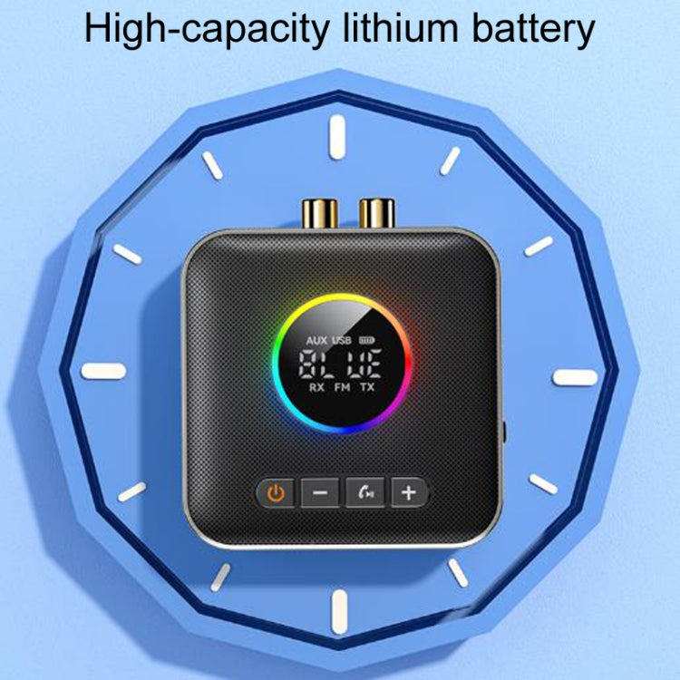 OMS-M10 Bluetooth 5.4 Adapter Audio Receiver FM Transmitter U Disk 3 In 1 - Audio Receiver Transmitter by buy2fix | Online Shopping UK | buy2fix