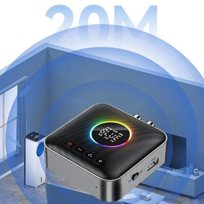 OMS-M10 Bluetooth 5.4 Adapter Audio Receiver FM Transmitter U Disk 3 In 1 - Audio Receiver Transmitter by buy2fix | Online Shopping UK | buy2fix