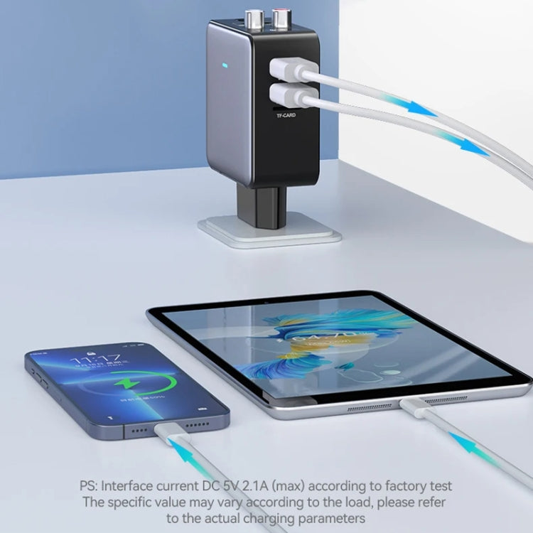 OMS-H6 Bluetooth 5.3 Adapter Wireless Audio Receiver And Transmitter EU Plug - Audio Receiver Transmitter by buy2fix | Online Shopping UK | buy2fix