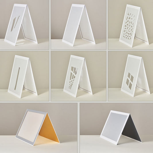 Foldable Soft Board Spotlight Reflective Screen PVC Waterproof Photo Tool Style 3 Pane - Shadow Props by buy2fix | Online Shopping UK | buy2fix