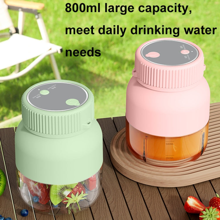 800ml Multifunctional Wireless Portable Juicer Large-capacity Outdoor Juicer(Green) - Electric juicers by buy2fix | Online Shopping UK | buy2fix