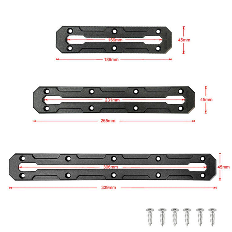 Canoe Paddle Fishing Rod Holder Rail Bracket Kayak Accessories, Specification: 12 Inch Rail - Marine Accessories & Parts by buy2fix | Online Shopping UK | buy2fix