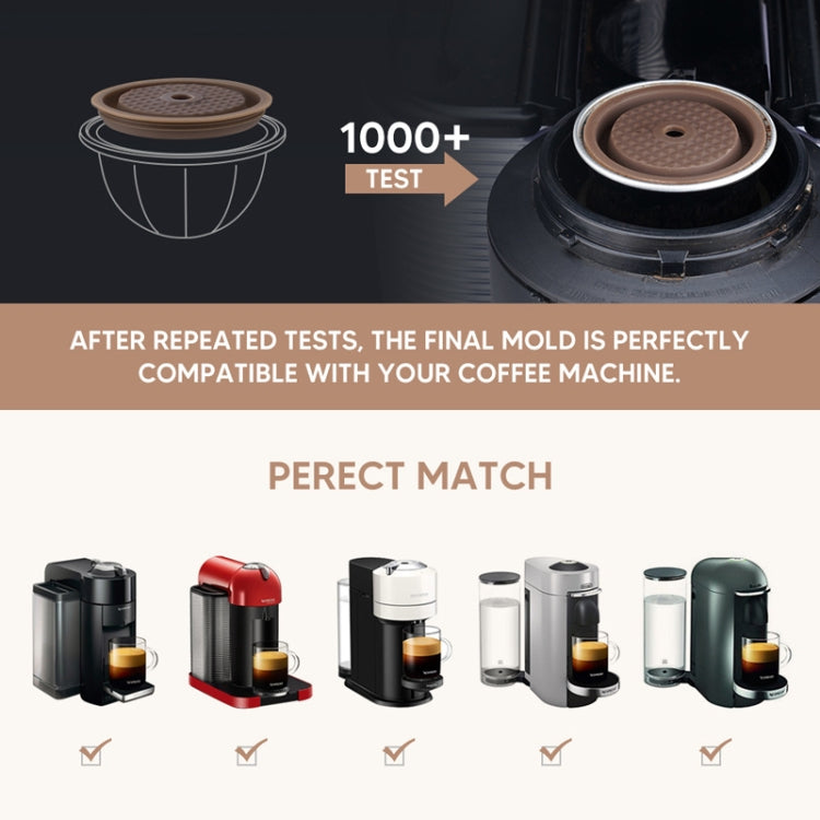 Compatible With Vertuoline Reusable Coffee Capsule Shell Silicone Cap(Coffee) - Coffee Machine Parts by buy2fix | Online Shopping UK | buy2fix