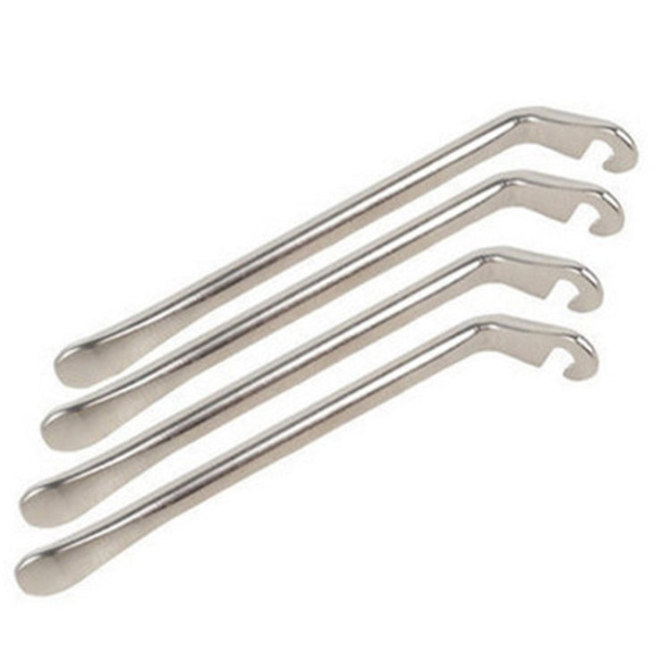 2pcs Metal Bicycle Tire Pry Bars Levers Mountain Bike Tire Removal Tools(Silver) - Maintenance tools by buy2fix | Online Shopping UK | buy2fix