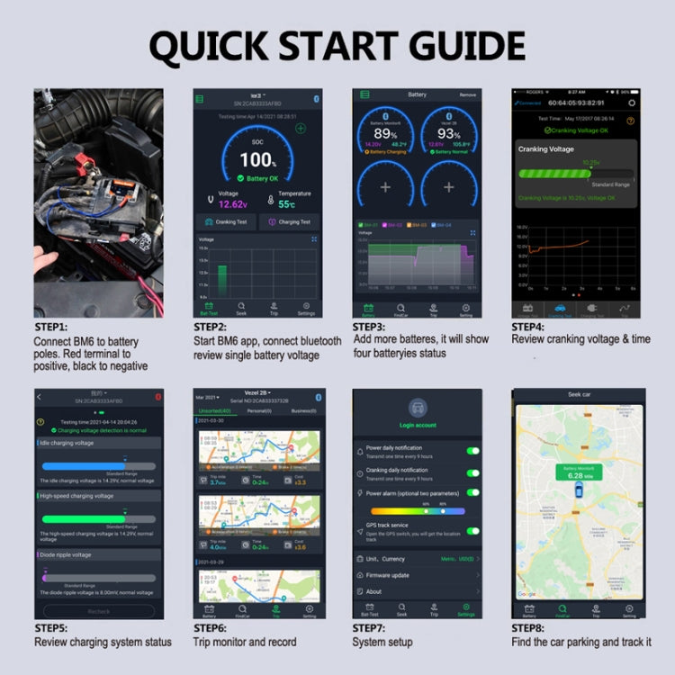 BM6 Car Battery Electricity Testing Instrument Locator - Electronic Test by buy2fix | Online Shopping UK | buy2fix