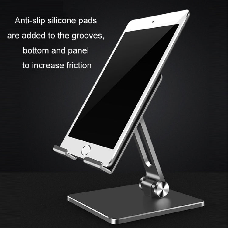 Aluminum Alloy Tablet Stand Desktop Folding Mobile Phone Stand(Gray) - Desktop Holder by buy2fix | Online Shopping UK | buy2fix