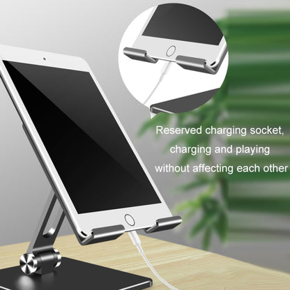 Aluminum Alloy Tablet Stand Desktop Folding Mobile Phone Stand(Gray) - Desktop Holder by buy2fix | Online Shopping UK | buy2fix