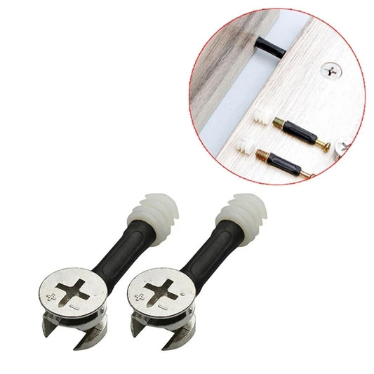 10pcs 35mm 3 In 1 Screw Connector Furniture Link Fixer Closet Eccentric Wheel Nut Connection Fastener by buy2fix