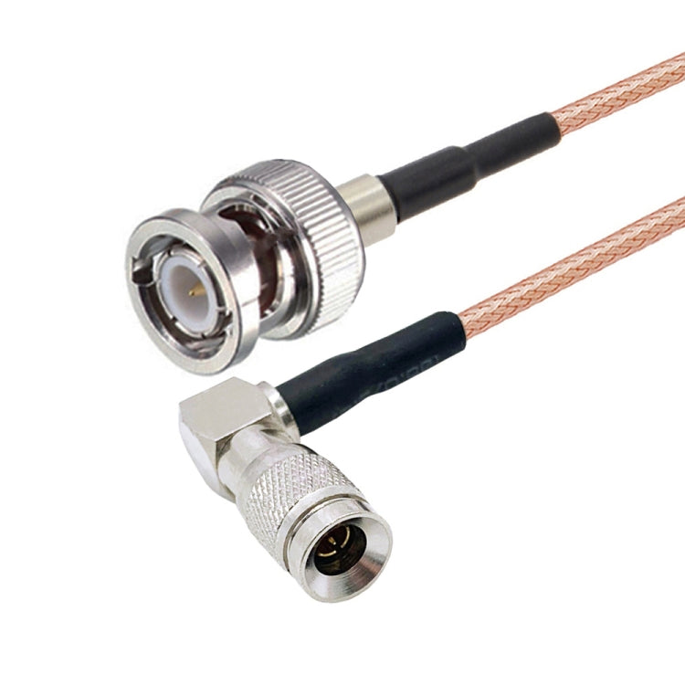 50cm CC4 Male Elbow To BNC Male Connector Cable RG179 Coaxial RF Cable by buy2fix