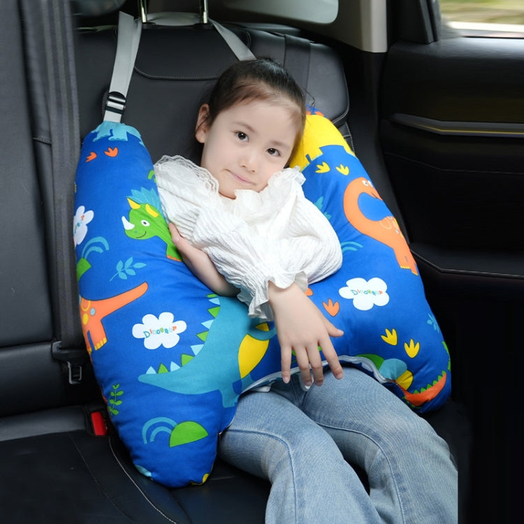 55x66cm Children Car Seat Belt Prevent Neck Strangulation Sleeping Pillow(Avocado) - Seat Accessories by buy2fix | Online Shopping UK | buy2fix