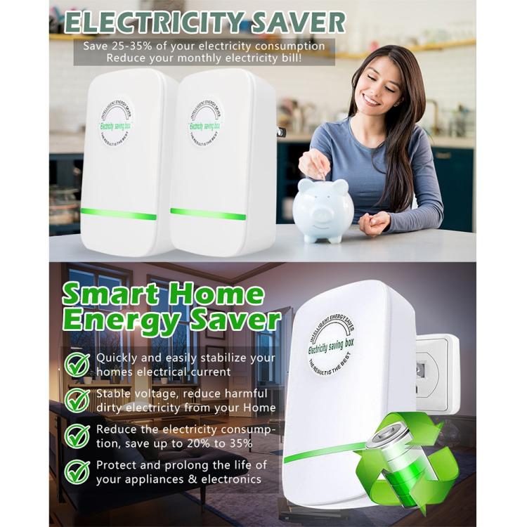 SD008 Smart Home Energy Saver Portable Safety Power Saving Box(EU Plug) by buy2fix