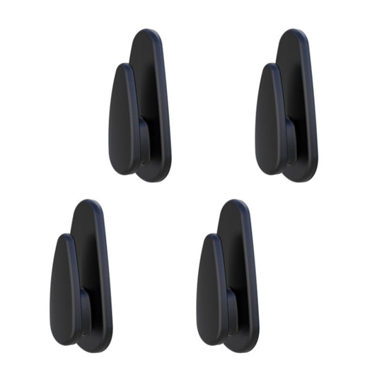4pcs /Set Car Dashboard Adhesive Multifunctional Small Hook(Black)