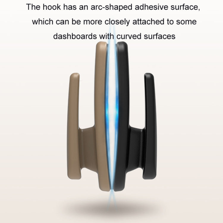 4pcs /Set Car Dashboard Adhesive Multifunctional Small Hook(Black) by buy2fix