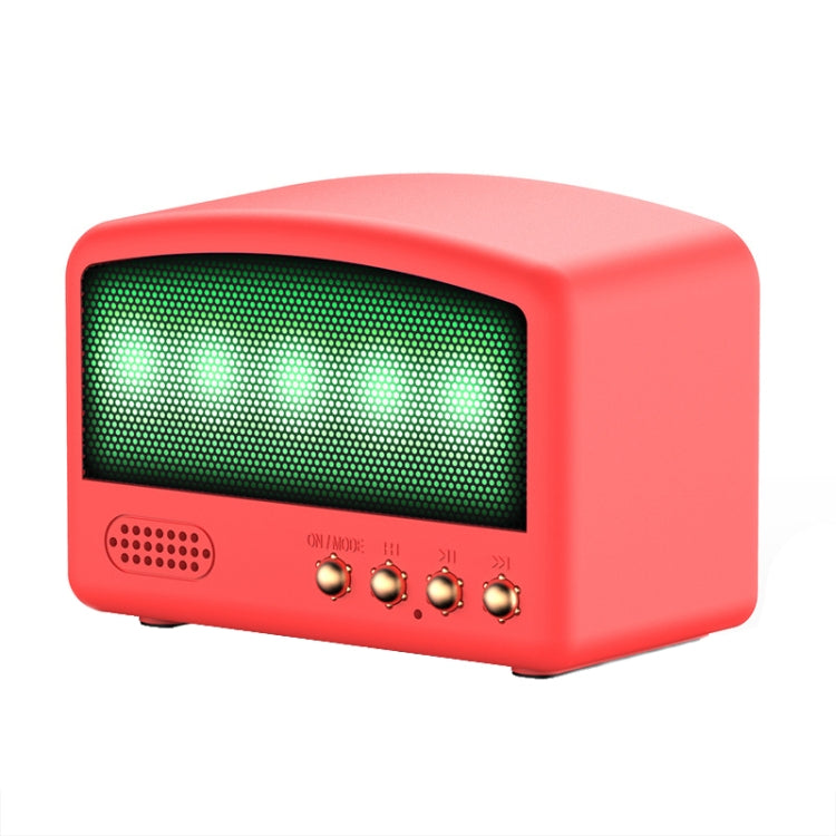 BT11-D Mini Card USB Flash Drive FM Radio Retro Wireless Bluetooth Speaker, Color: Red - Mini Speaker by buy2fix | Online Shopping UK | buy2fix