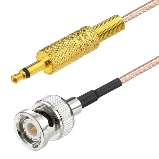 30cm BNC Male To 3.5mm Male Stereo Adapter Coaxial Power Audio RG316 Cable