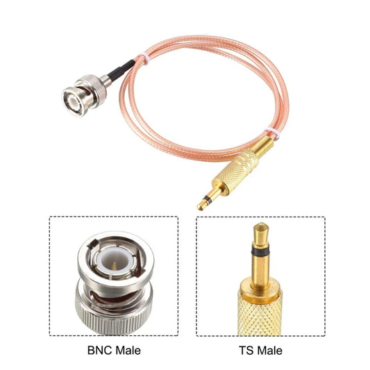 30cm BNC Male To 3.5mm Male Stereo Adapter Coaxial Power Audio RG316 Cable by buy2fix