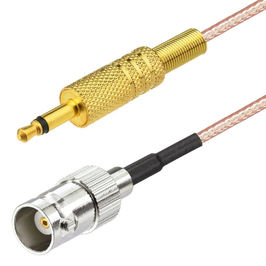 30cm BNC Female To 3.5mm Male Stereo Adapter Coaxial Power Audio RG316 Cable by buy2fix