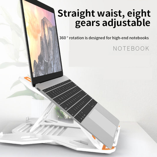 ICE COOREL E5 Laptop Folding And Lifting Cooling Bracket With Mobile Phone Holder Black by ICE COOREL