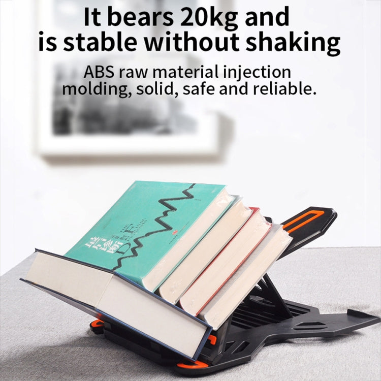 ICE COOREL E5 Laptop Folding And Lifting Cooling Bracket With Mobile Phone Holder Black with Rotating by ICE COOREL