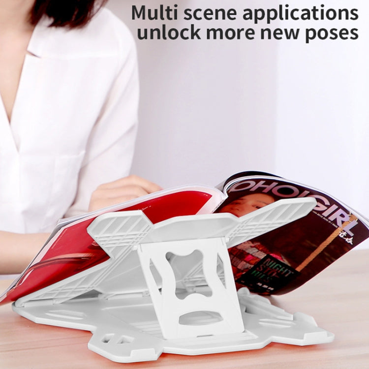 ICE COOREL E5 Laptop Folding And Lifting Cooling Bracket With Mobile Phone Holder White by ICE COOREL