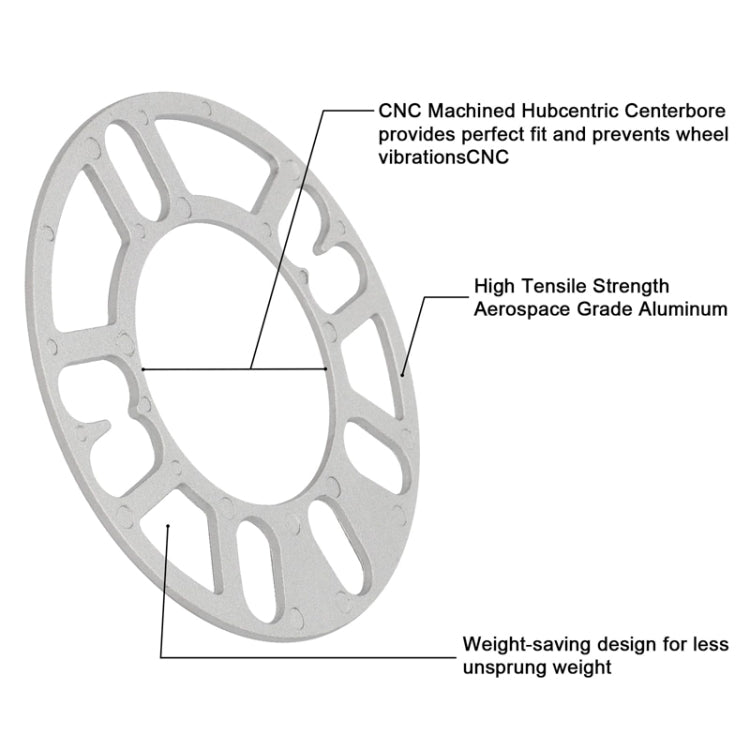 3mm Widen Wheel Hub Gasket For Car ET Modification - Wheels Tires & Parts by buy2fix | Online Shopping UK | buy2fix