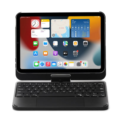 For iPad Mini 6 Tablet Bluetooth Keyboard With Backlight 360 Degree Rotation(Black) - For iPad mini by buy2fix | Online Shopping UK | buy2fix