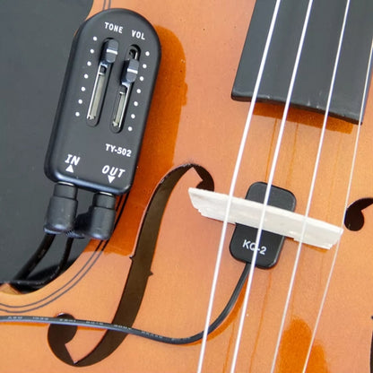 Stick-on Miniature Violin Guitar Universal Pickup(Black) - Guitar Tuner Accessories by buy2fix | Online Shopping UK | buy2fix