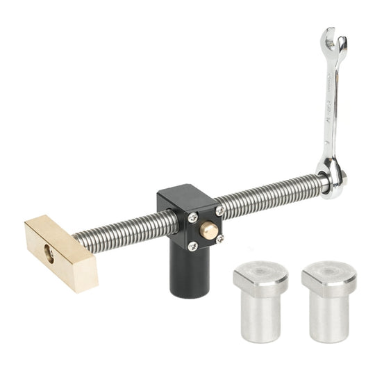 Woodworking Adjustable Desktop Clip Vise Dowel Fast Fixed Clip Clamp Tool, Model: 19mm + 2 Table Clamp