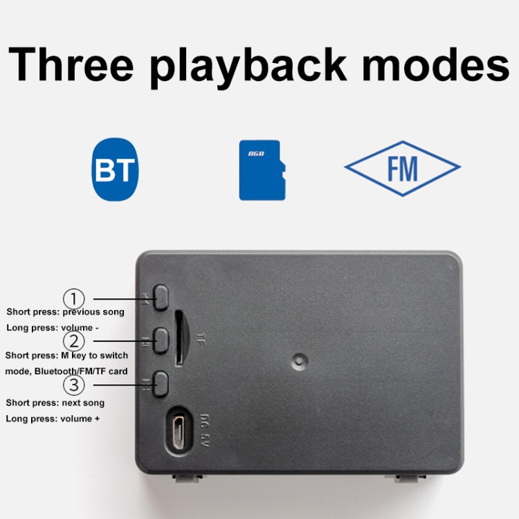 FT-M9 Outdoor Portable FM Radio Bluetooth Wireless Speaker(Black) - Mini Speaker by buy2fix | Online Shopping UK | buy2fix