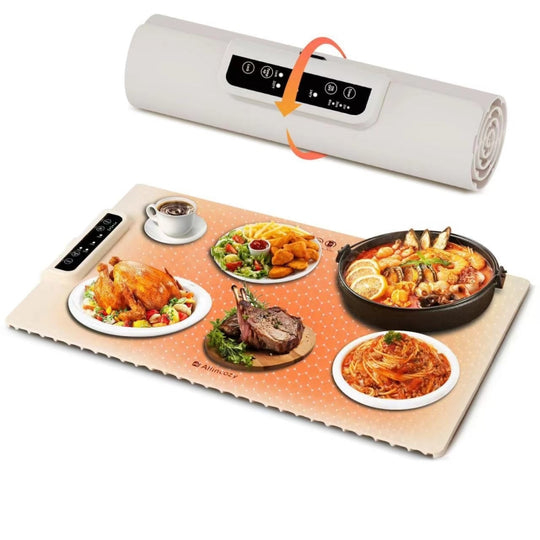 240W Electric Warming Tray Food Warmer with Adjustable Temperature, Timed Close AU Plug