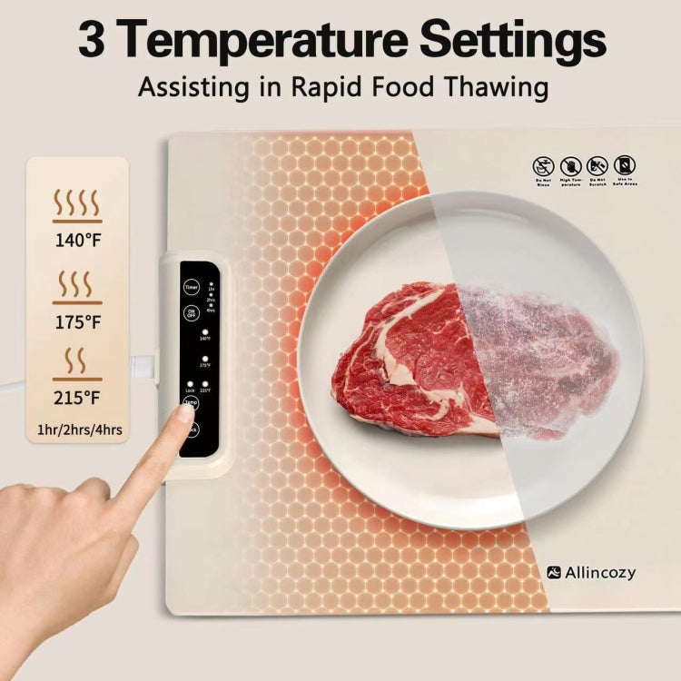 240W Electric Warming Tray Food Warmer with Adjustable Temperature, Timed Close EU Plug - Others by buy2fix | Online Shopping UK | buy2fix