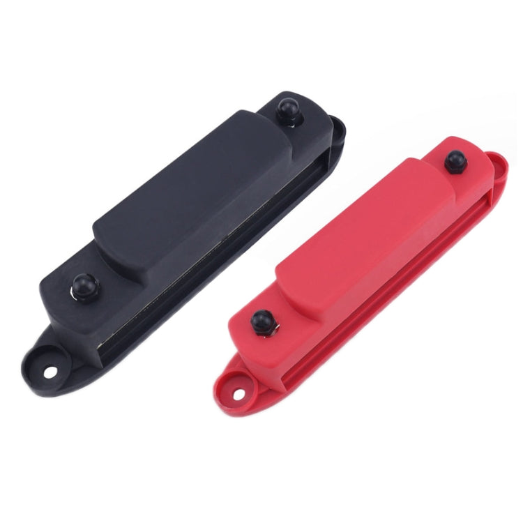 M6 2-post 12-way RV Yacht Terminal Nylon Flame Retardant Busbar, Color: Red by buy2fix