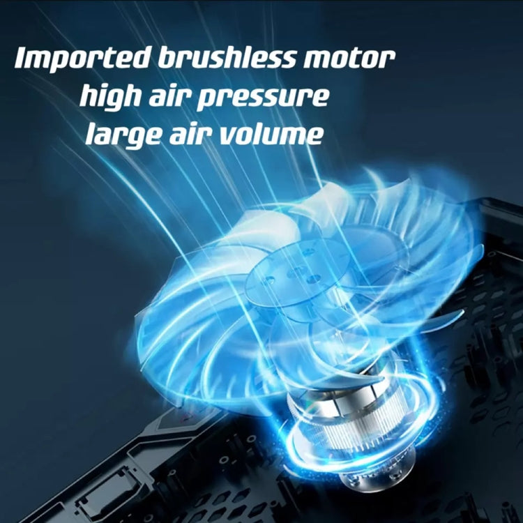 ICE COOREL K15C Smart Adjustable Laptop Radiator Base With RGB Lighting Effect, Color: 14 Fans by ICE COOREL