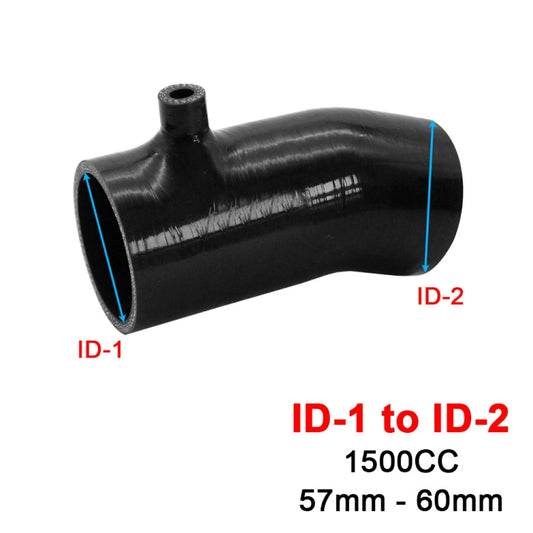 For Mazda 3 6 CX-4 Axela Atenza Intake Silicone Hose High Flow Cold Air Intake Pipe Turbo Intercooler, Specification: 1.5L-60-BK by buy2fix