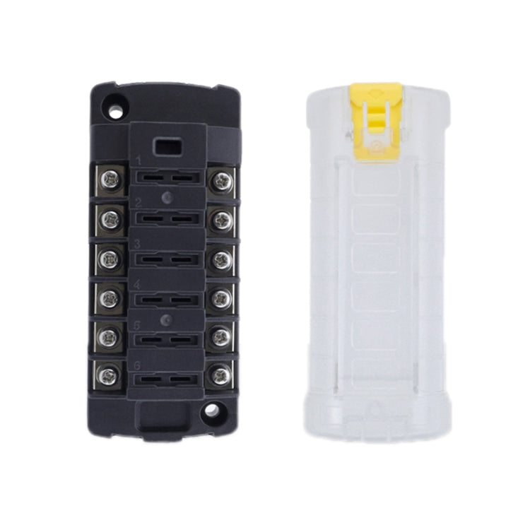 6-Way Plug-In Insulated Cover Fuse Box For Cars Yachts, Set: Standard - Fuse by buy2fix | Online Shopping UK | buy2fix