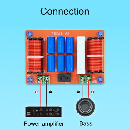 WEAH-93 220W Single Pure Bass Crossover Board Hi-Fi Speaker Conversion Divider - Audio Crossover by buy2fix | Online Shopping UK | buy2fix