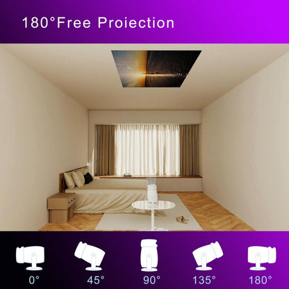 HY400 Android 12.0 System Intelligent Projector Portable Family Projector UK Plug - Mini Projector by buy2fix | Online Shopping UK | buy2fix