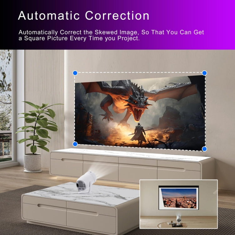 HY400 Android 12.0 System Intelligent Projector Portable Family Projector AU Plug - Mini Projector by buy2fix | Online Shopping UK | buy2fix