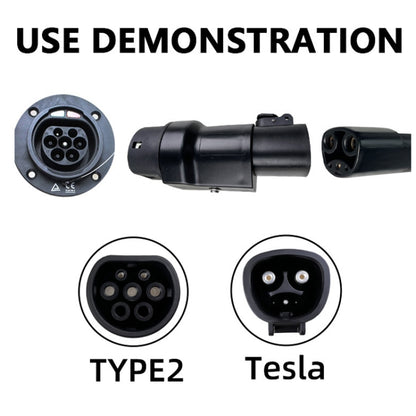 For Tesla-TYPE2 Electric Vehicle Charging Station Adapter Conversion Head(QYTZO-32-220V) - EV Charger Accessories by buy2fix | Online Shopping UK | buy2fix