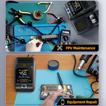 FNIRSI 200W Intelligent Constant Temperature Electric Soldering Iron Station, Set: EU Plug F245 B Head - Electric Soldering Iron by FNIRSI | Online Shopping UK | buy2fix