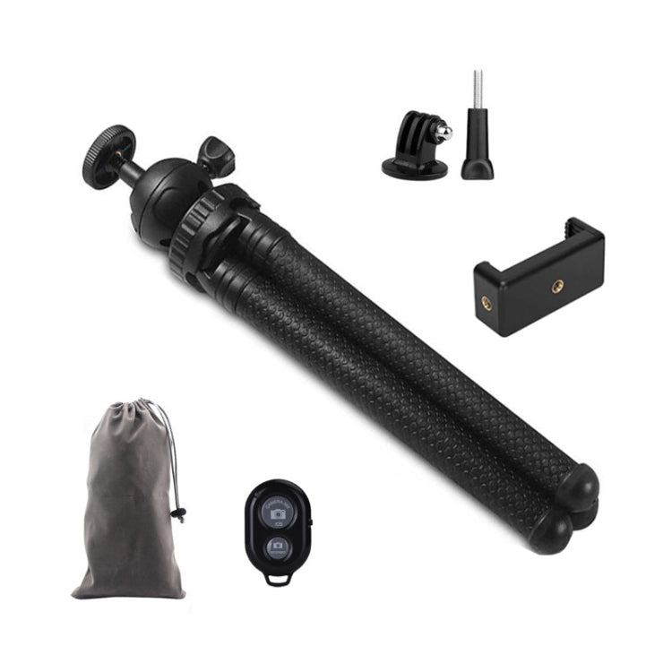 Octopus Fish Silicone Camera Tripod Desktop Folding Stand With Bluetooth Controller+Adapter+Phone Clip+Storage Bag+Screws - Tripods by buy2fix | Online Shopping UK | buy2fix