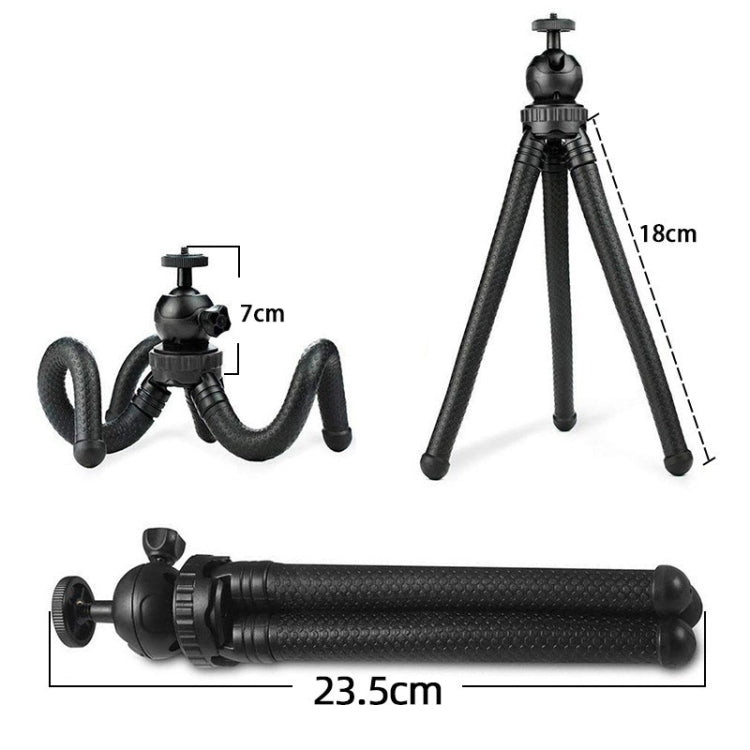 Octopus Fish Silicone Camera Tripod Desktop Folding Stand Single Tripod - Tripods by buy2fix | Online Shopping UK | buy2fix