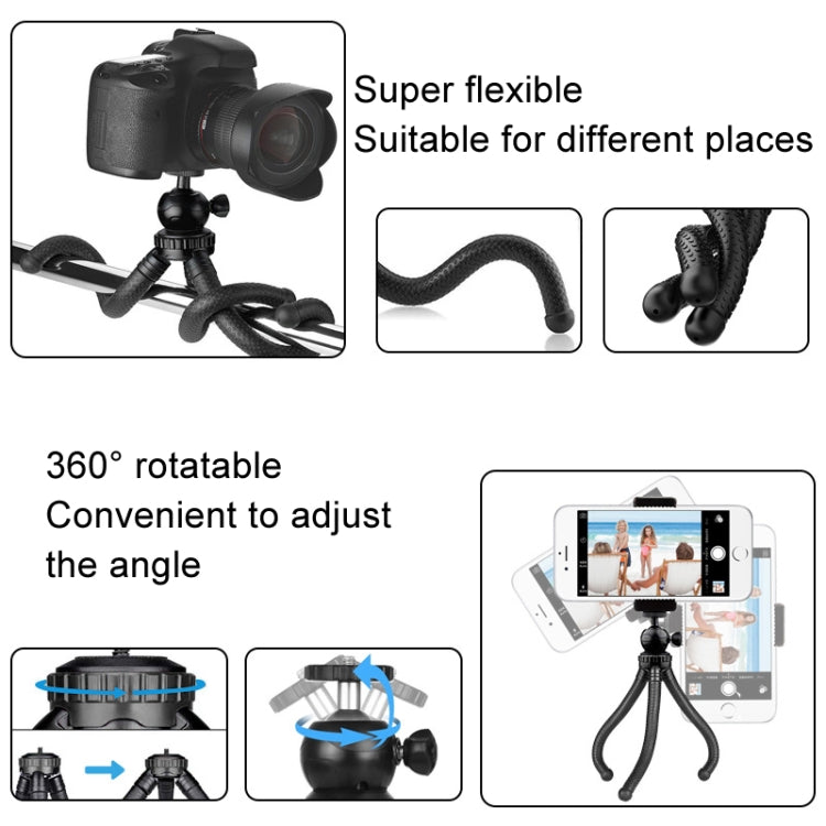 Octopus Fish Silicone Camera Tripod Desktop Folding Stand Single Tripod - Tripods by buy2fix | Online Shopping UK | buy2fix