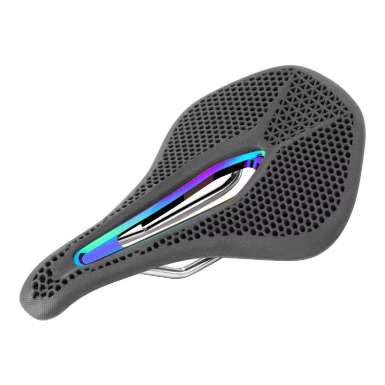 PROMEND SD-577 Bicycle Honeycomb Bionic Structure Saddle Hollow Steel Bow Breathable Comfort Saddle, Size: M(Black Surface Colorful Shell Bottom) - Bicycle Saddle by PROMEND | Online Shopping UK | buy2fix