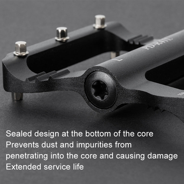 PROMEND PD-R41L 1pair Bicycle Aluminum Alloy Perrin Bearing Pedals(Red) - Pedals by PROMEND | Online Shopping UK | buy2fix