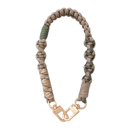 Cell Phone Lanyard Anti-lost Portable Universal Hand-Woven Mobile Phone Chain(Coffee) - Lanyards & Wrist Straps by buy2fix | Online Shopping UK | buy2fix