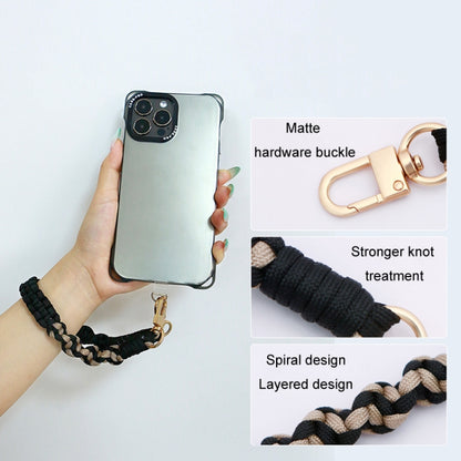 Cell Phone Lanyard Anti-lost Portable Universal Hand-Woven Mobile Phone Chain(Coffee) - Lanyards & Wrist Straps by buy2fix | Online Shopping UK | buy2fix